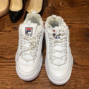 White fila sneakers